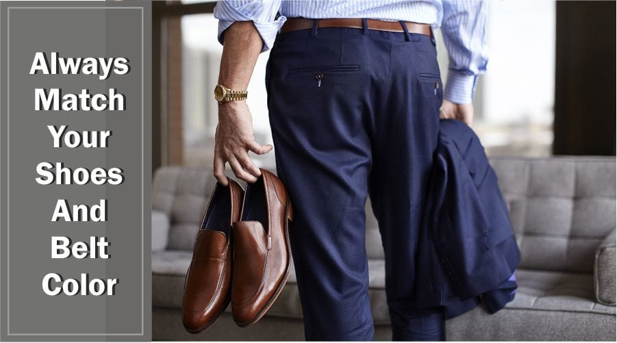 shoes and belt feature