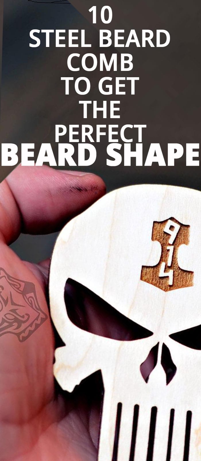 STEEL BEARD COMB TO GET THE PERFECT BEARD SHAPE STEEL BEARD COMB TO GET THE PERFECT BEARD SHAPE