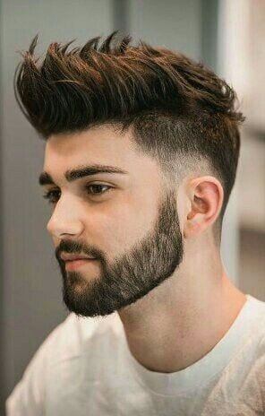 middle spikes with beard