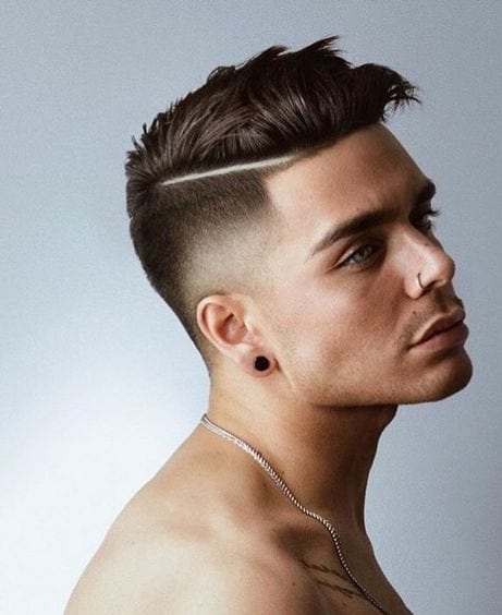 stylish high top fade