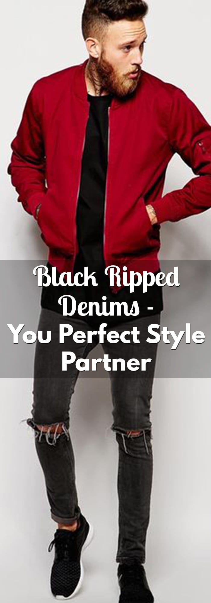Black Ripped Denims Black Ripped Denims