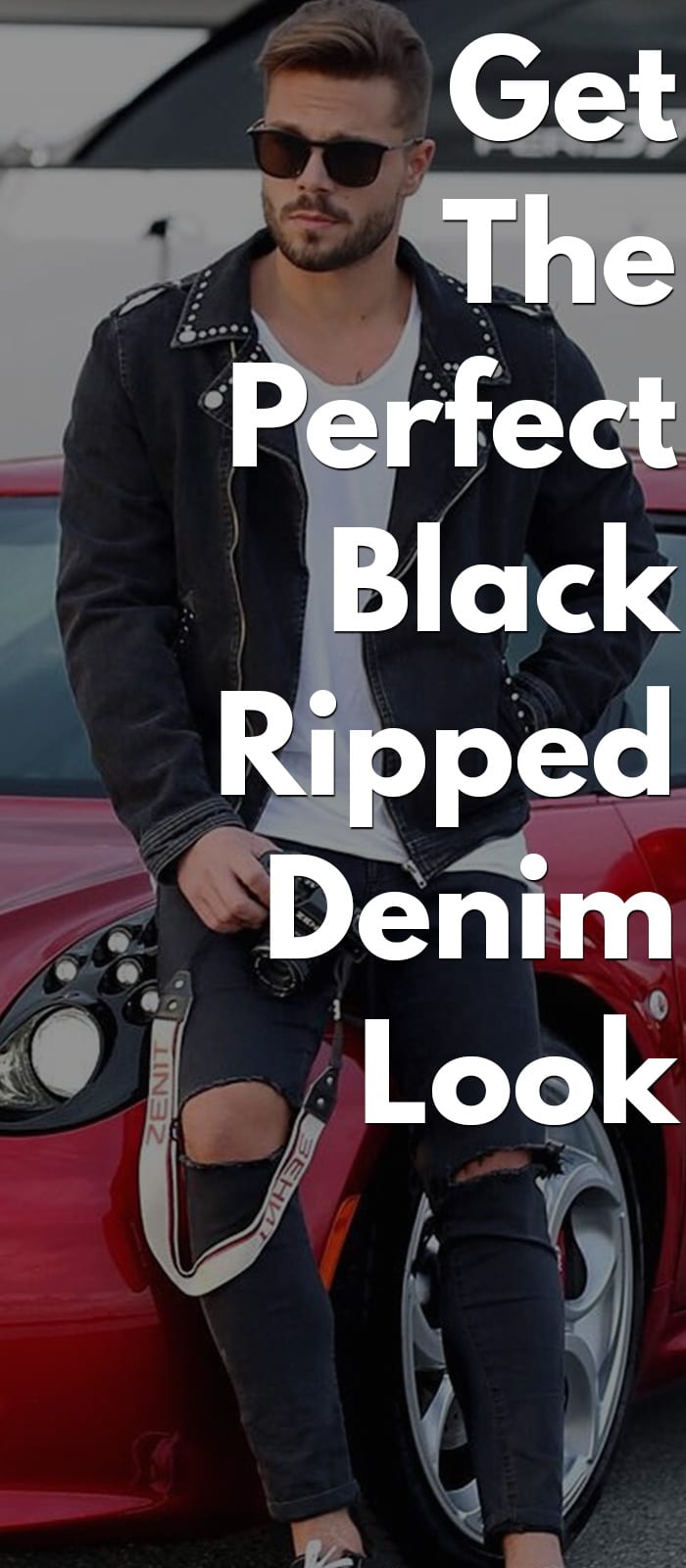Get The Perfect Black Ripped Denim Look Get The Perfect Black Ripped Denim Look