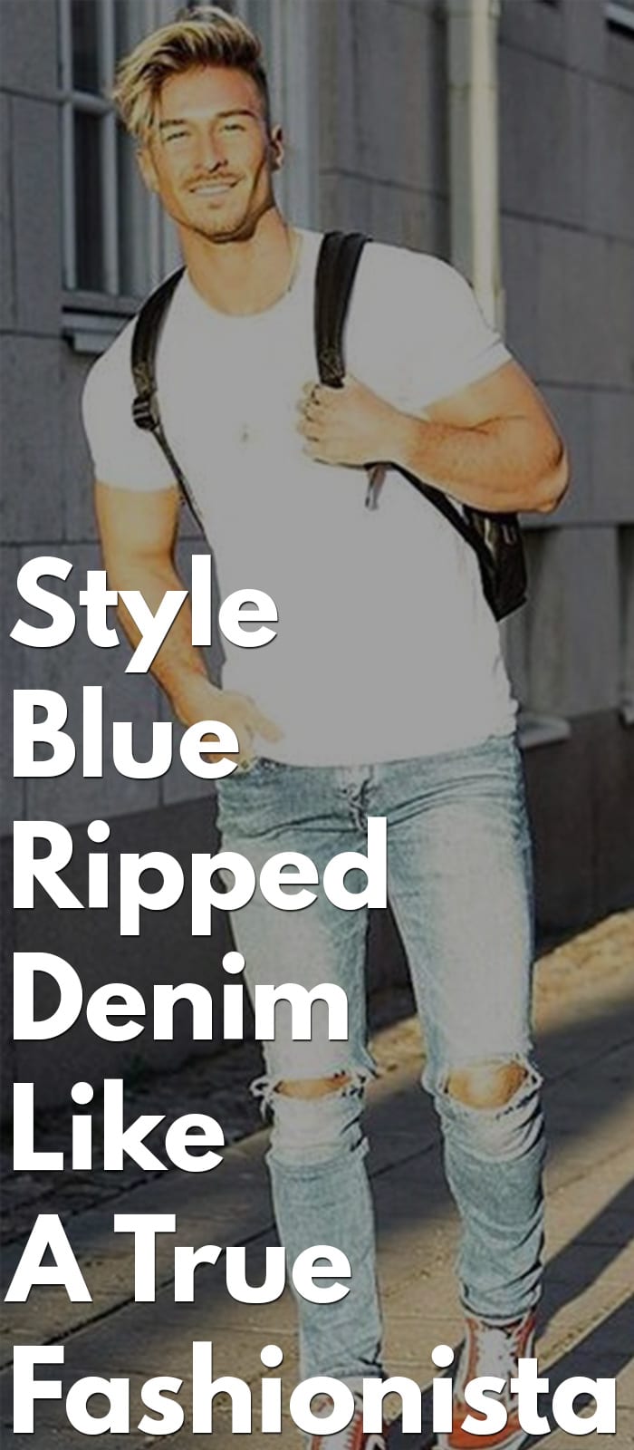 Style Blue Ripped Denims Style Blue Ripped Denims