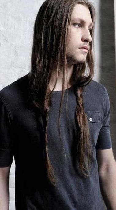long ponytail hairstyle tied low