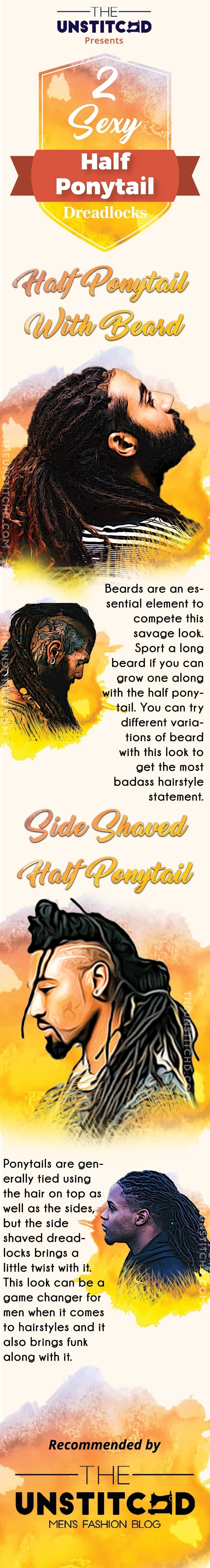 Half-Ponytail-Dreadlock Half-Ponytail-Dreadlock