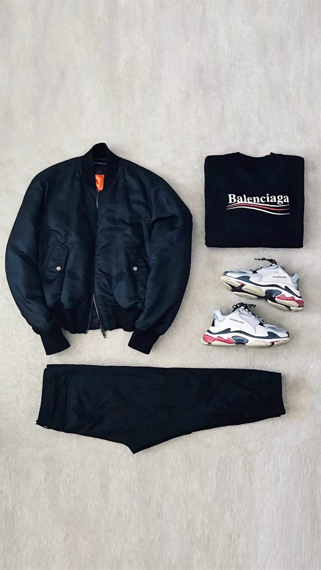 men's outfit grid