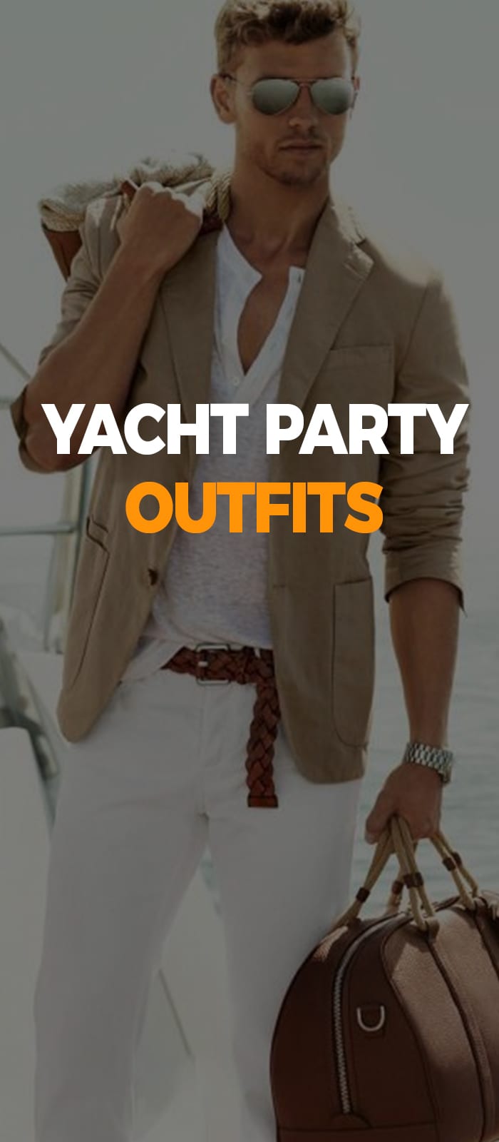 white shirt and pant with beige jacket look for yacht party white shirt and pant with beige jacket look for yacht party