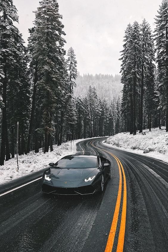 LAMBORGHINI BLACK WINTER