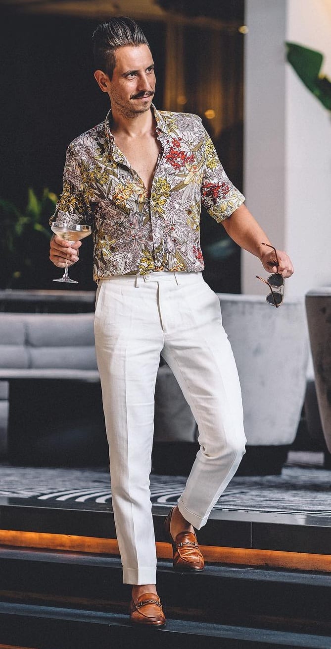 Floral Print Shirts for Men