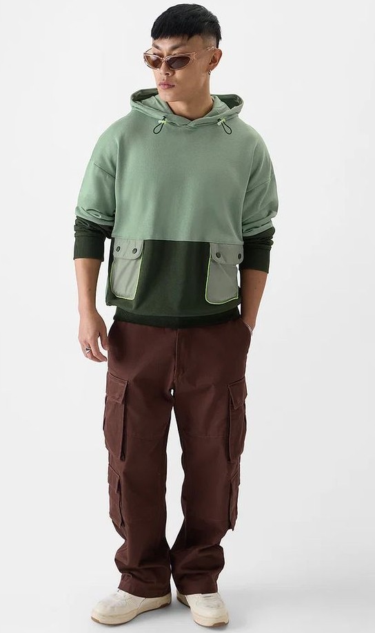 Hoodie with Brown Cargo Combo