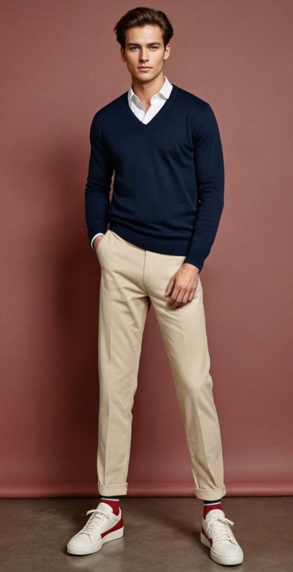 Sweatshirt With Tan Pant
