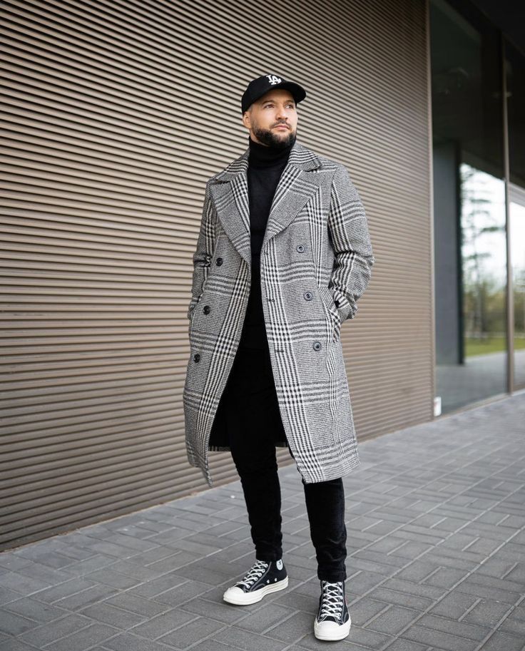 Wool Jacket Over Turtleneck Layers